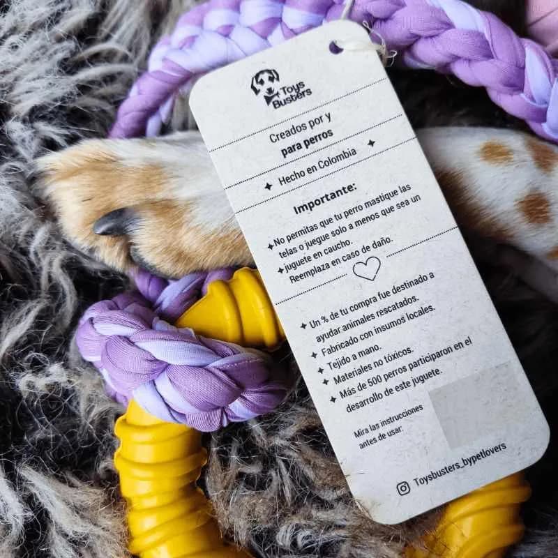 Toysbusters - Juguete De Jalar Resistente Para Perros - Morado