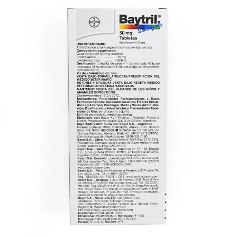 Baytril - Tabletas 50