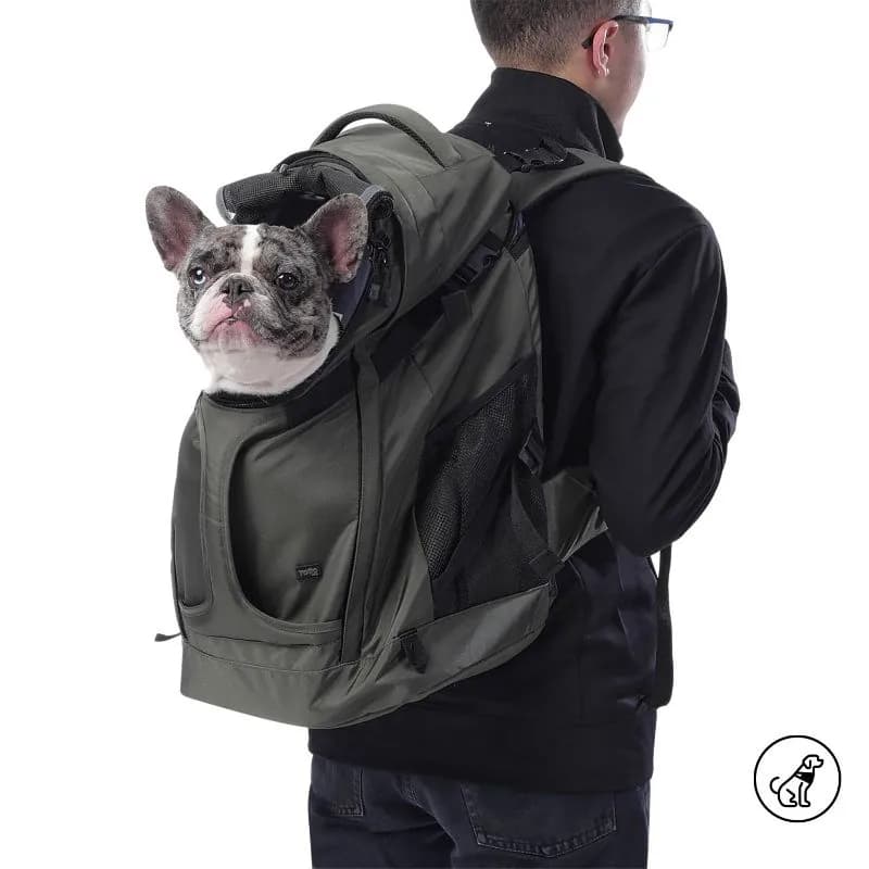 Totto Pets - Morral Cargador Meraki Mascotas Verde