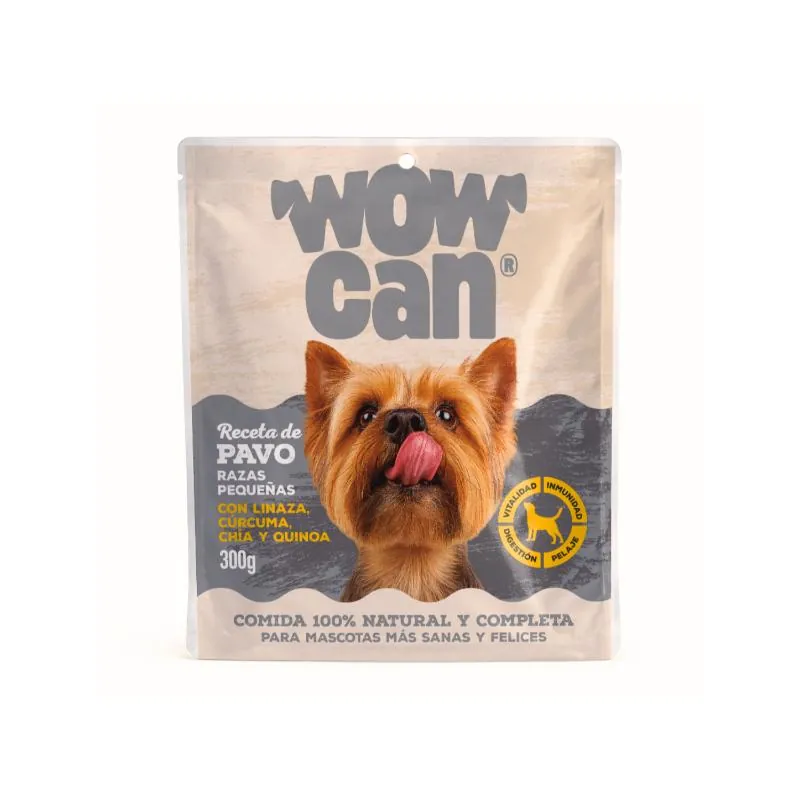 Wow Can - Alimento Pavo Razas Pequeñas Al Vapor sin Refrigeración