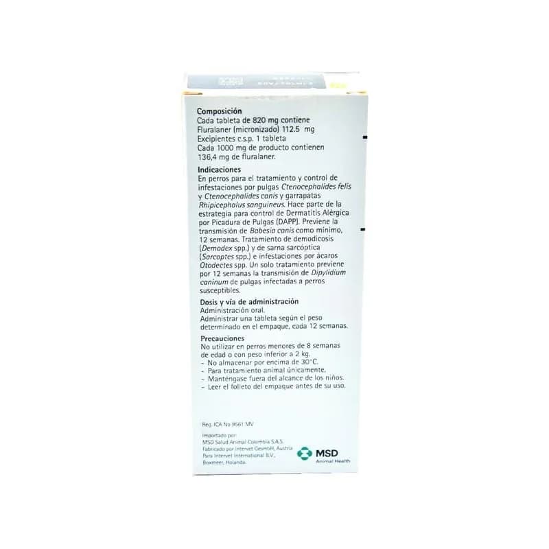 Bravecto 12 Semanas - Perros De 2 Hasta 4,5 Kg