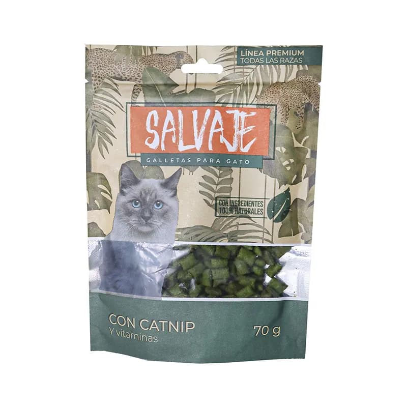 Salvaje - Galletas para Gato con Catnip y Vitaminas