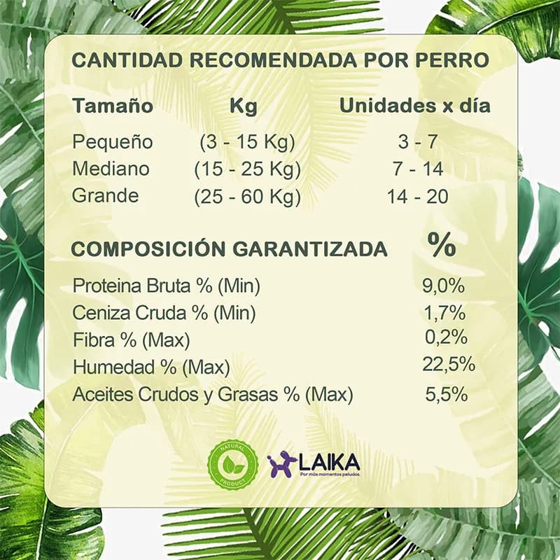 Salvaje - Galletas para Perro Efecto Calmante Manzanilla y Té Verde