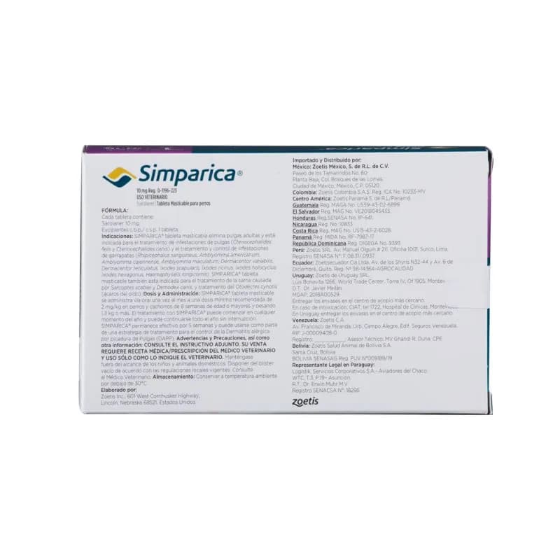 Simparica - Perros De 2,6 Hasta 5 Kg