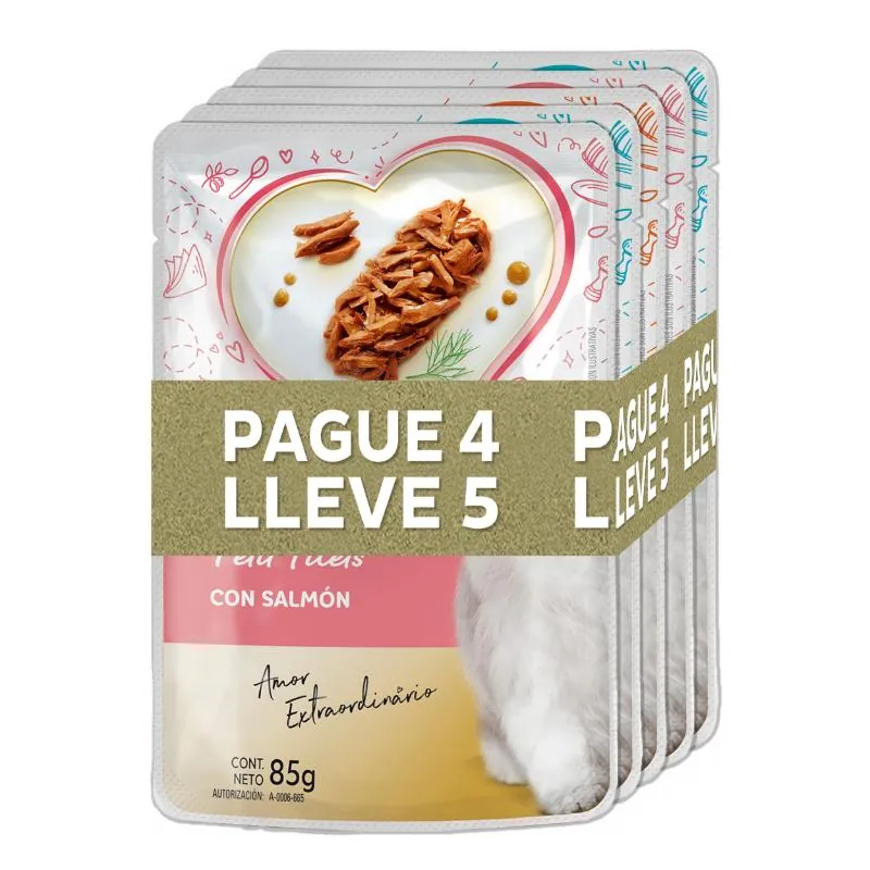 Fancy Feast - Alimento Húmedo Petits Filets Pague 4 Lleve 5 Sobres