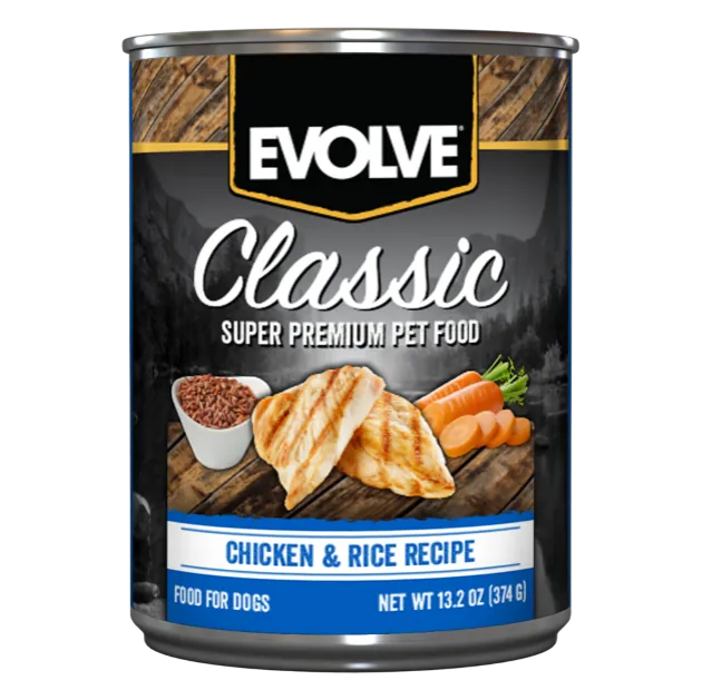 Evolve- Dog Classic Lata Chicken and rice