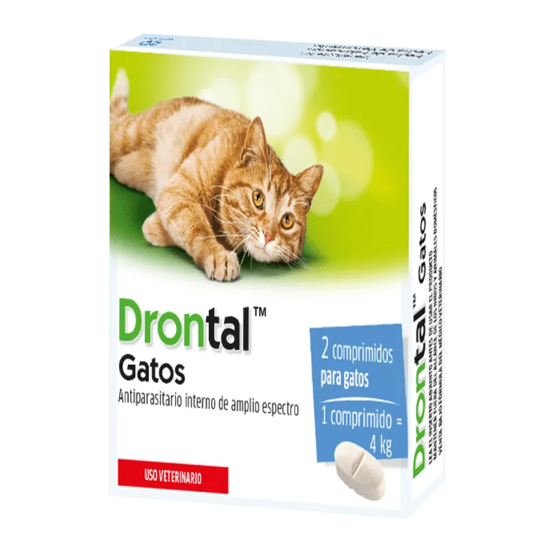 Drontal - Antiparasitario Interno De Amplio Espectro Gatos