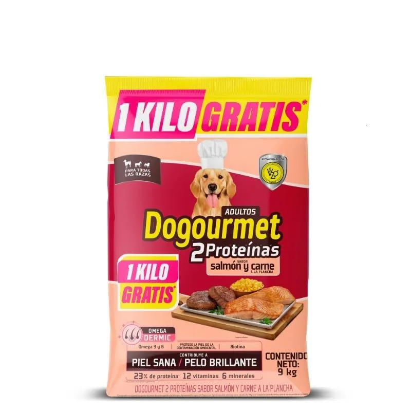 Dogourmet - Salmon y Carne a la Plancha