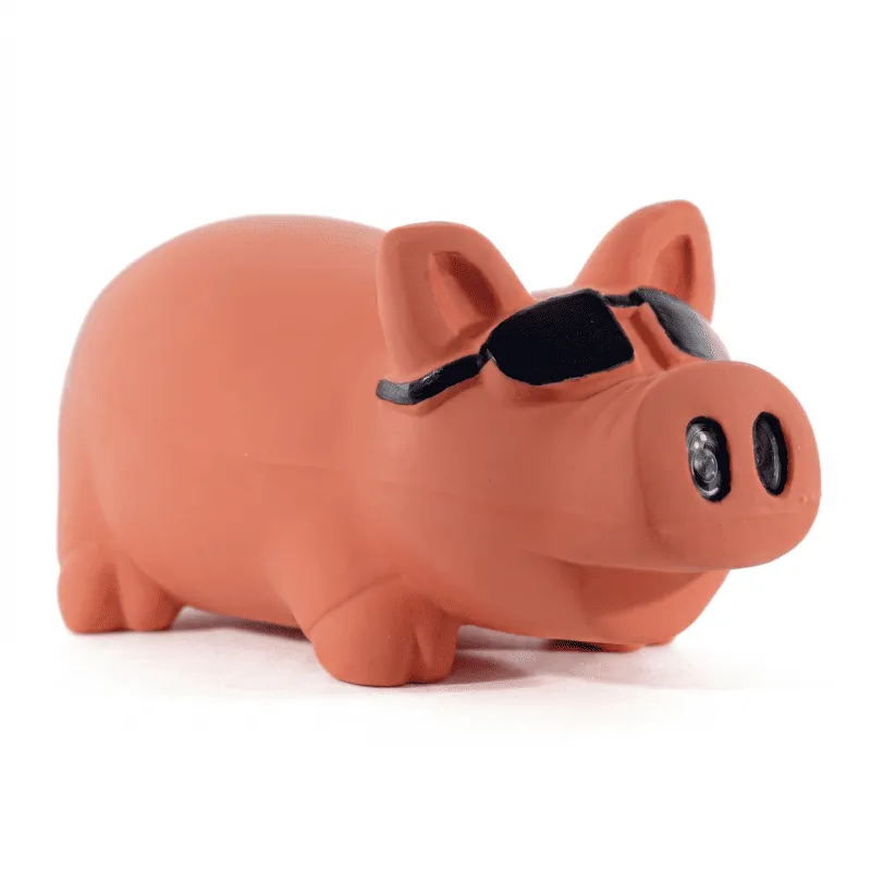 Ziggy - Juguete Cerdo Con Gafas 20x8.5x10.3cm Rosa