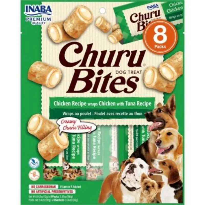 Churu - Inaba Dog Bites Chicken Recipe Wraps with Tuna Recipe