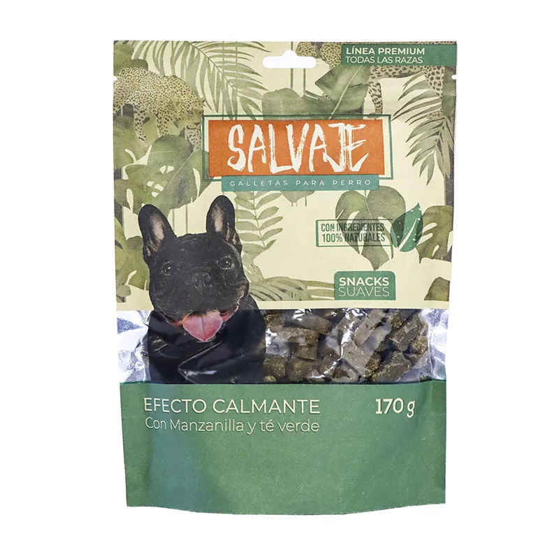 Salvaje - Galletas para Perro Efecto Calmante Manzanilla y Té Verde