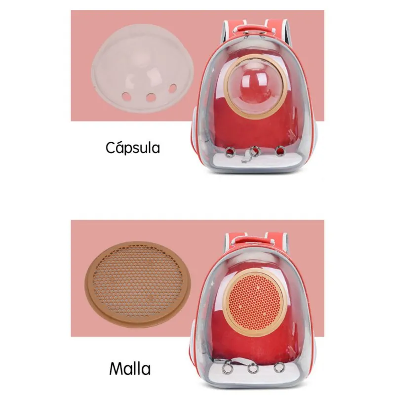 Calabaza Pets - Morral Transparente Con Cápsula
