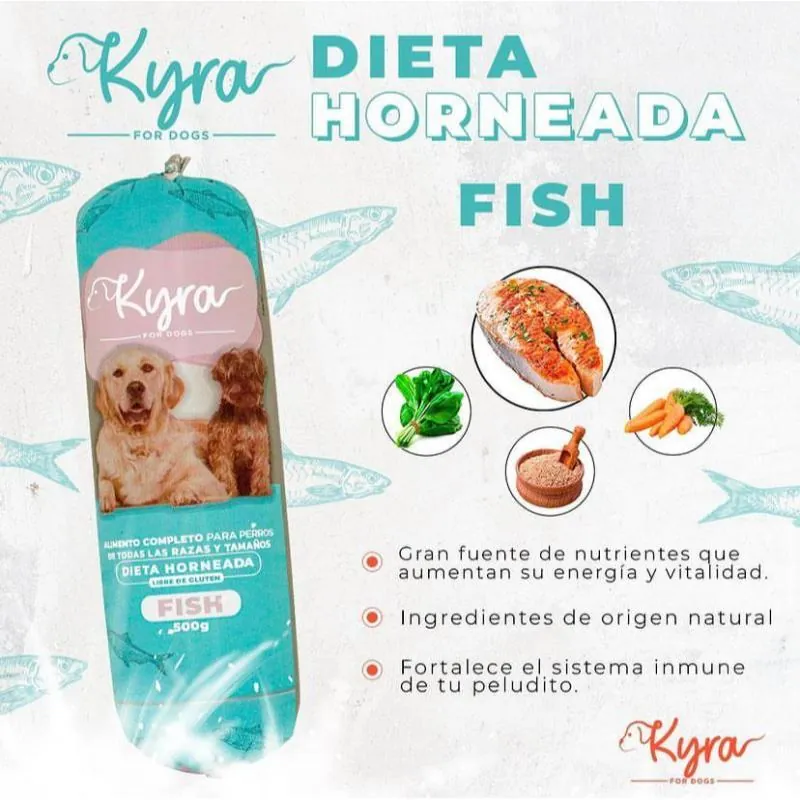 Kyra - Dieta Horneada Congelada Pescado