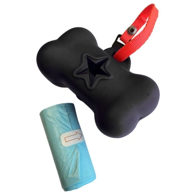 Paw Day - Dispensador Goma Negro ** Gratis 1 Rollo Bolsas