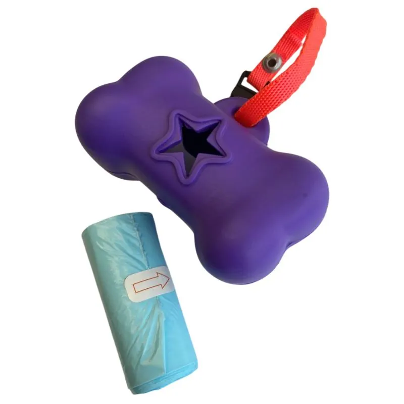 Paw Day - Dispensador Goma Morado ** Gratis 1 Rollo Bolsas