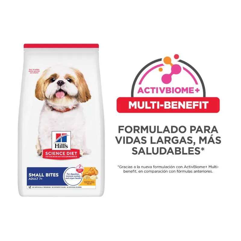 Hills Sd -7+ Small Bites Alimento Perro Adulto Pequeño Sabor Pollo