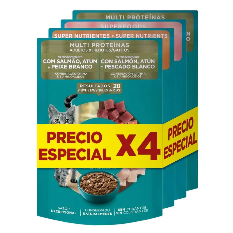 One - Alimento Húmedo Para gatos Precio Especial Pack x4