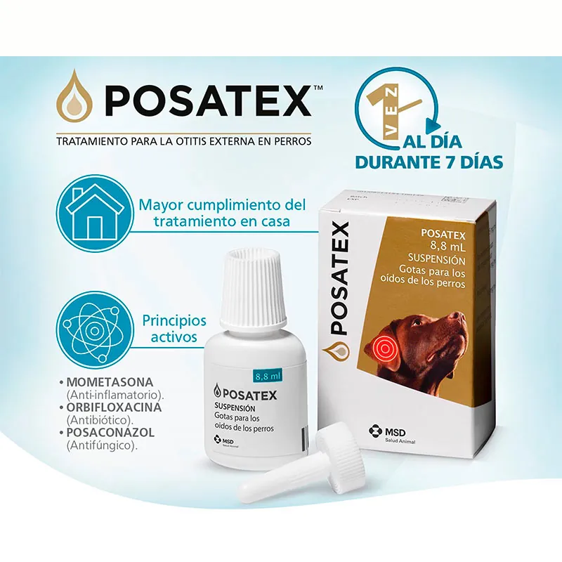 Msd - Posatex Gotas De Oídos Para Perro