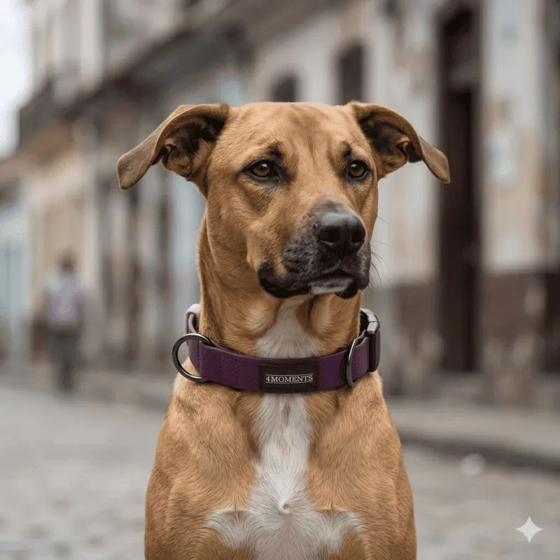 4 Moments - Collar Pvc Morado - Rosado Bebe