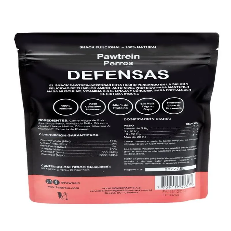 Pawtrein - Defensas