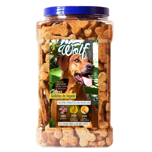 Wolf - Bombonera Maxi Galleta De Hígado Raza Grande