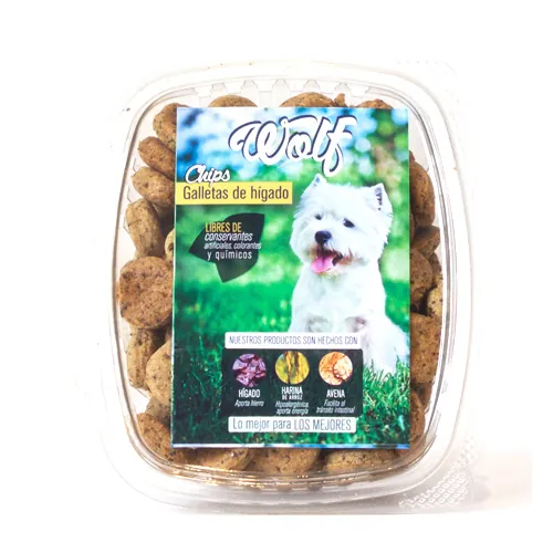 Wolf - Caja De Chips De Hígado Raza Pequeña