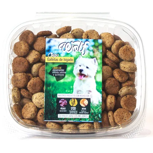 Wolf - Caja De Chips De Hígado Raza Pequeña