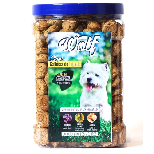 Wolf - Bombonera De Chips De Hígado Raza Pequeña