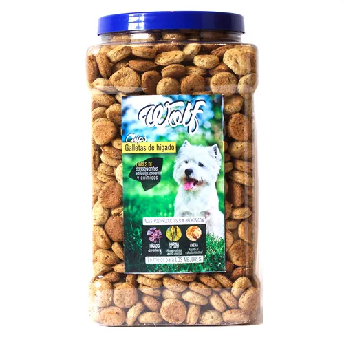 Wolf - Bombonera De Chips De Hígado Raza Pequeña