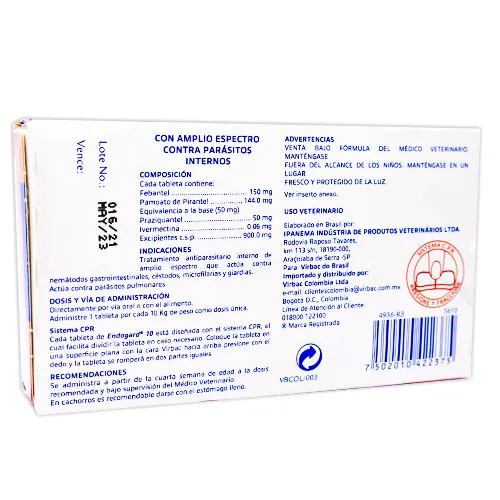 Endogard 10 - Virbac Antiparasitorio para perros
