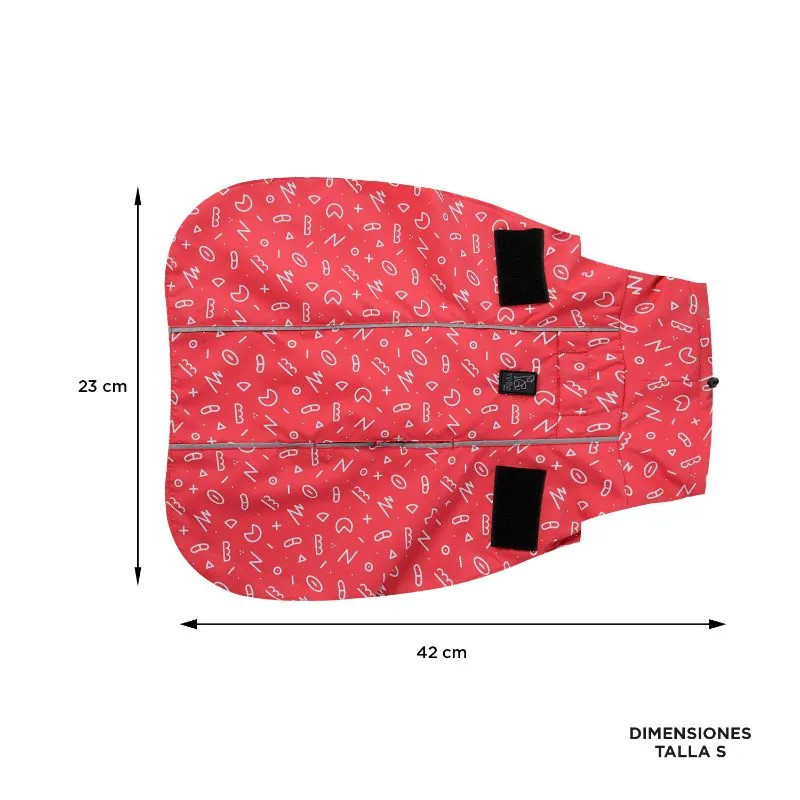 Totto Pets - Capa de Lluvia para Perro Sussy Rojo