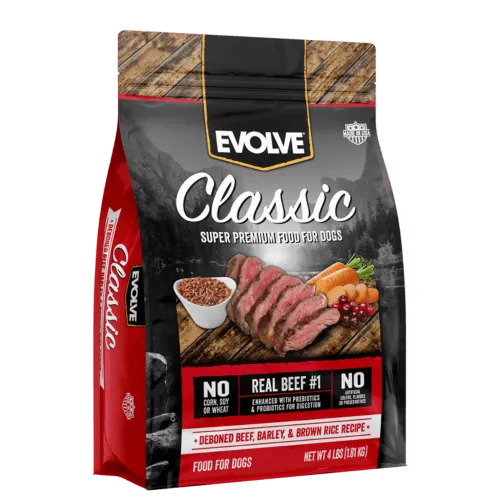 Evolve - Beef Barley & Brown Rice Recipe Dog