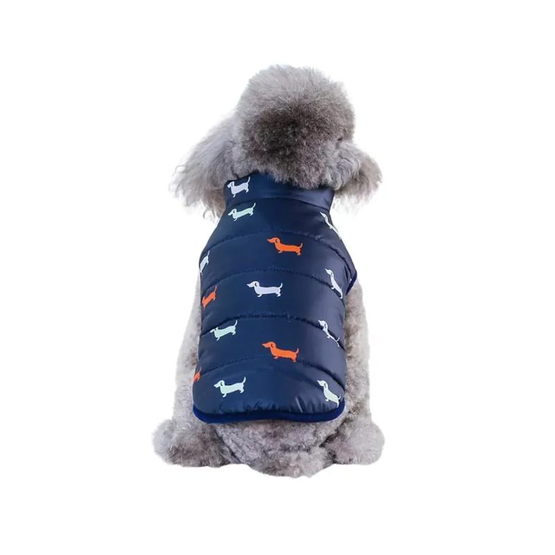 Valentín For Pets - Chaleco Antifluido Puppy Teckel Azul Oscuro
