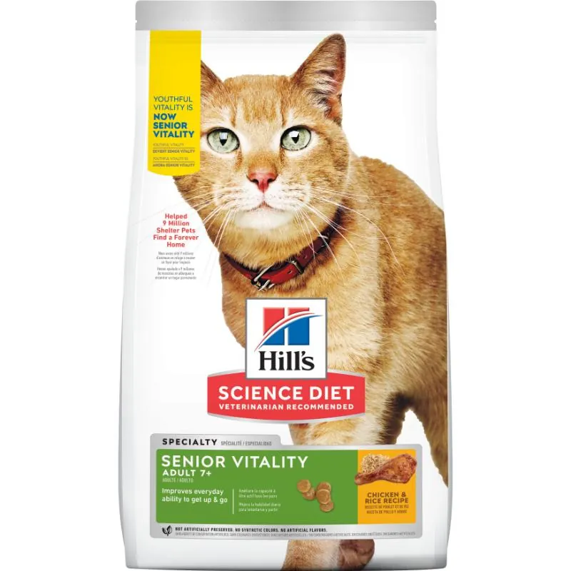 Hills Sd - Senior Vitality Alimento Saludable Gato Senior Sabor Pollo