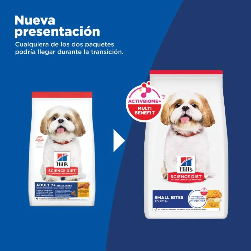 Hills Sd -7+ Small Bites Alimento Perro Adulto Pequeño Sabor Pollo
