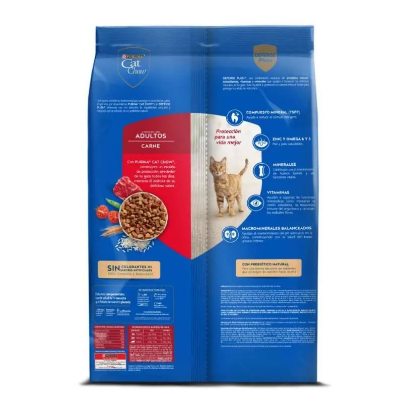 Cat Chow - Adultos Activos Carne