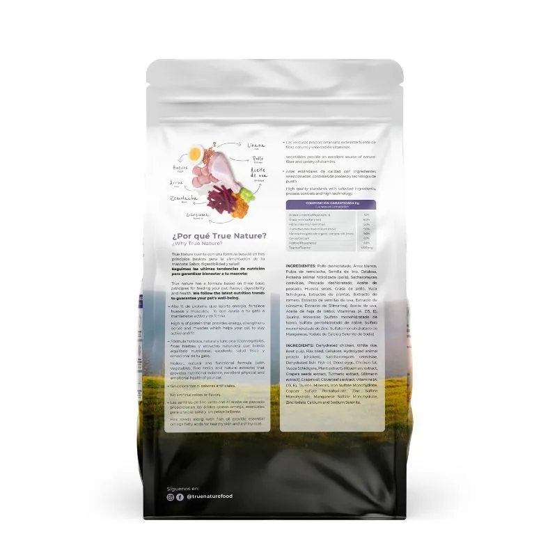 True Nature - Alimento Gatos Castrados Sabor Pollo y Vegetales