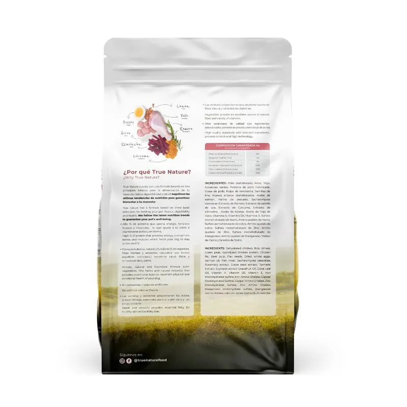 True Nature - Alimento Perros Adultos Razas Pequeñas Pollo y Vegetales
