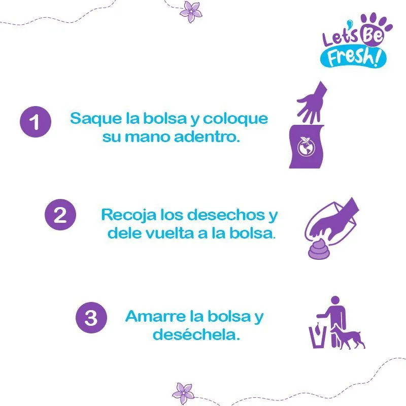 Lets Be Fresh - Bolsas Biodegradables Aroma Citronella 30 Rollos