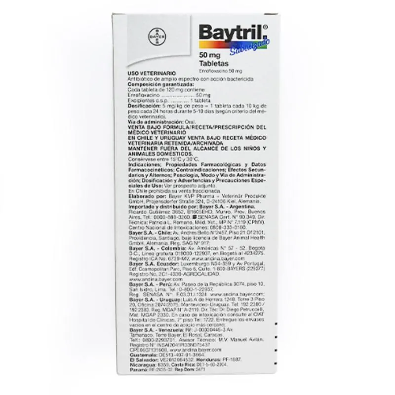 Baytril - Tabletas 50