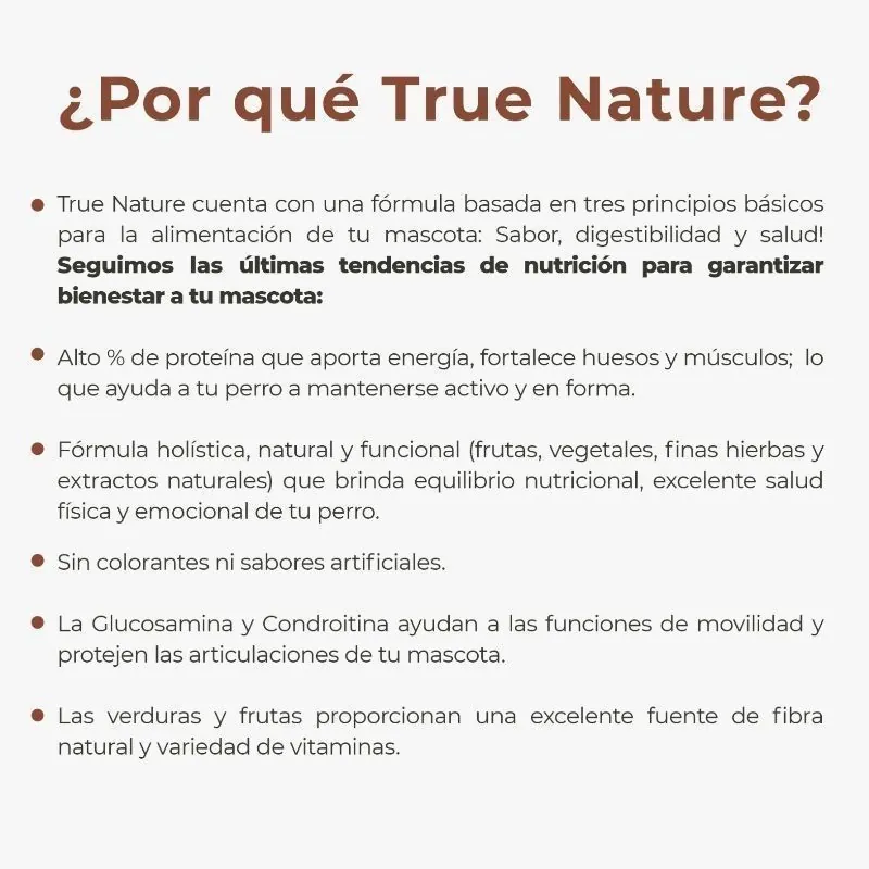 True Nature - Alimento Perros Adultos Todas Las Razas Cordero y Arroz