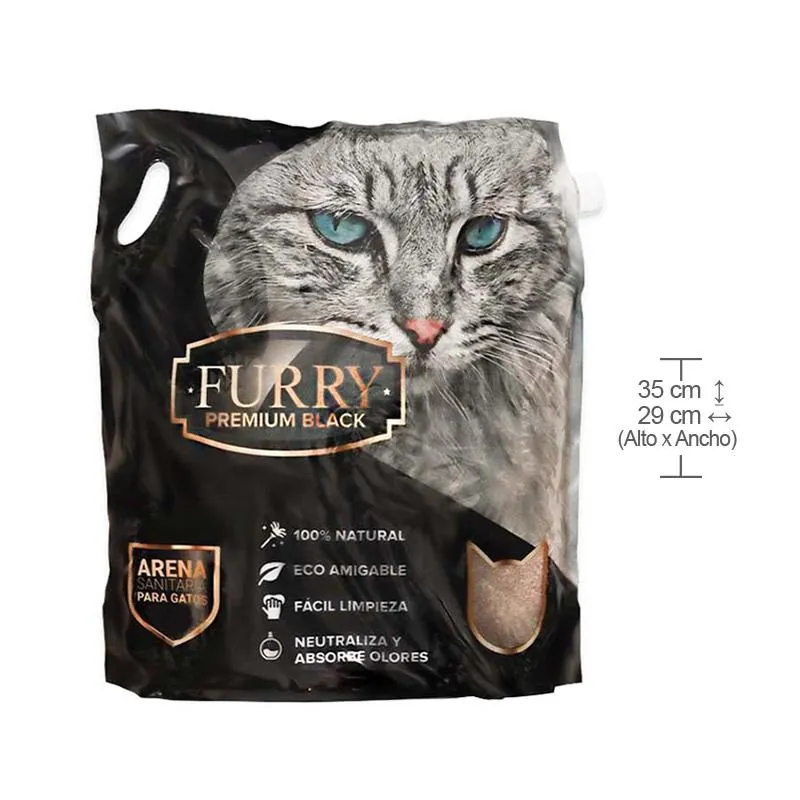 Furry Black - Arena Aglomerante Premium