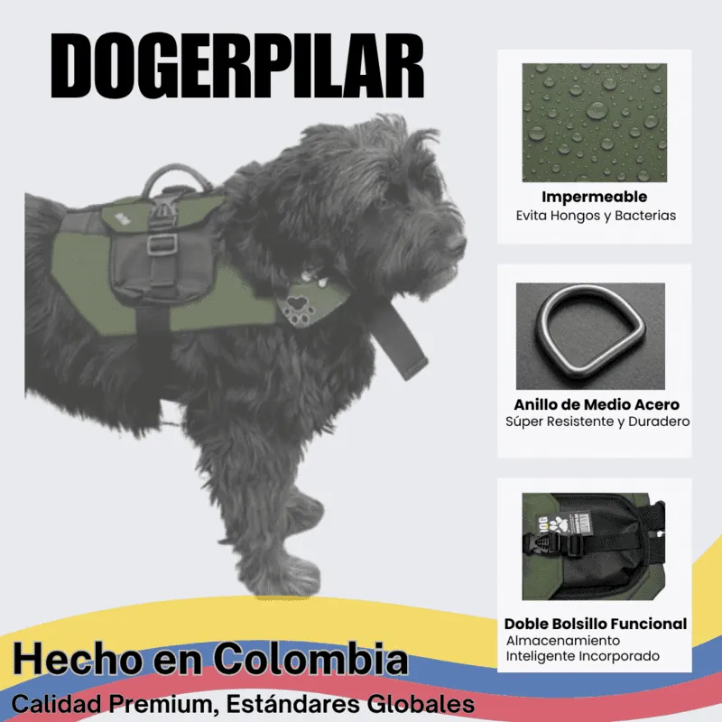 Dogerpilar - Chaleco Bolsillos Verde Militar
