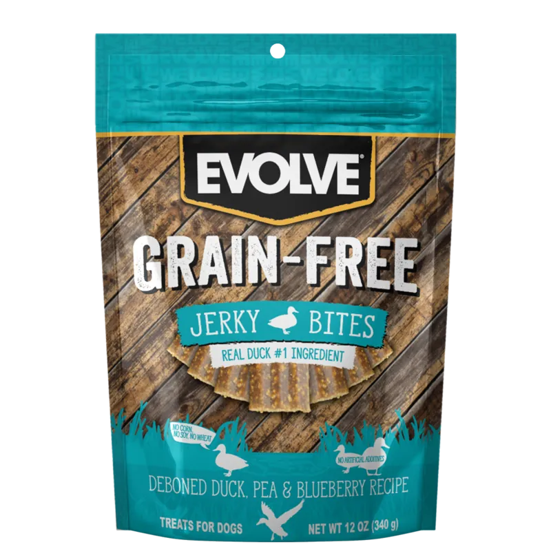 Evolve Dog Snack Grain Free Jerky Duck - Pato