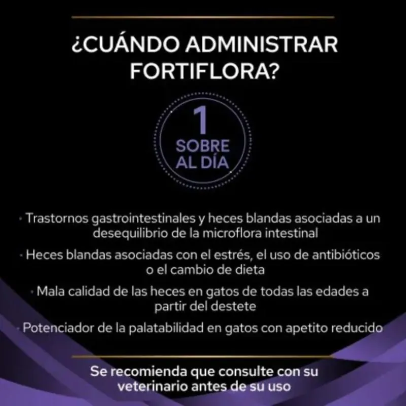 Pro Plan Veterinary Diets - Supplement Fortiflora X 30 Unid