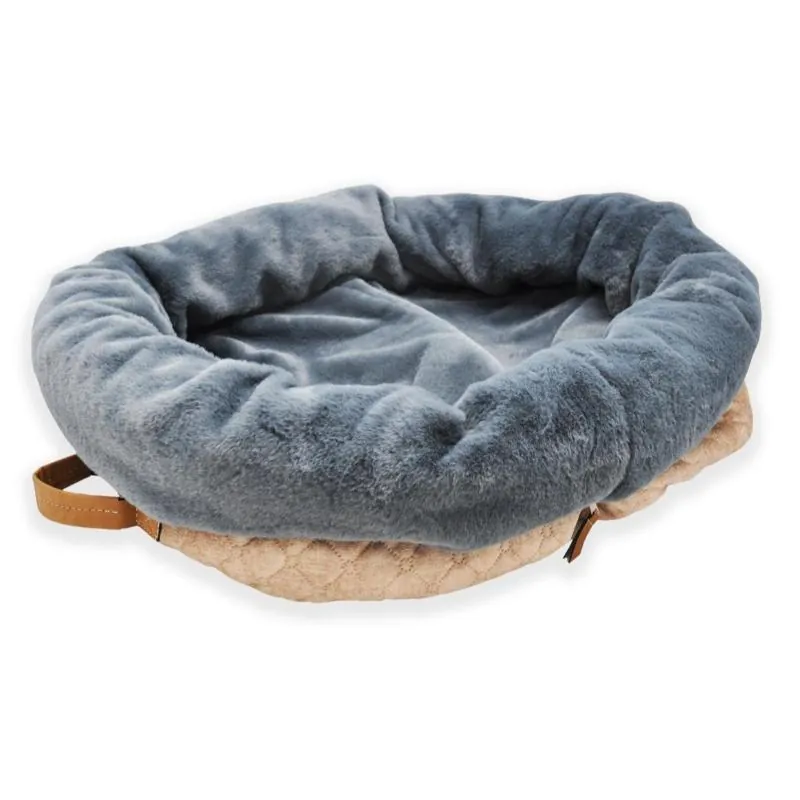 4 Moments - Cama Portátil - Beige / Gris 110x80x15 cm