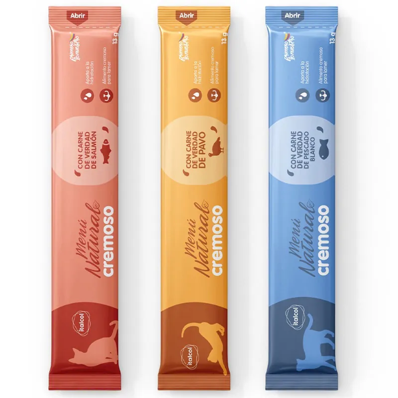Menú Natural - Cremoso Gato Surtido Bolsa x 6 Unidades