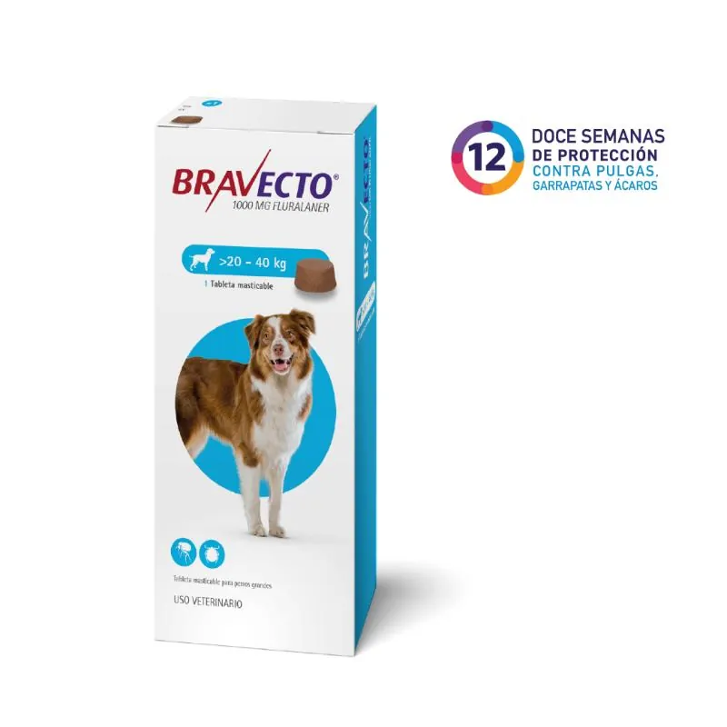 Bravecto 12 Semanas - Perros De 20 Hasta 40 Kg