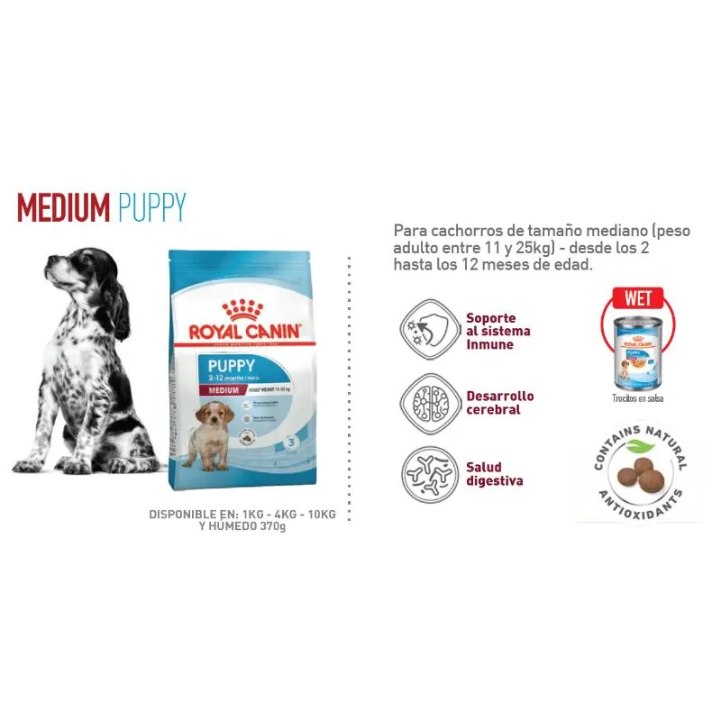 Royal Canin - Shn Medium Puppy Lata