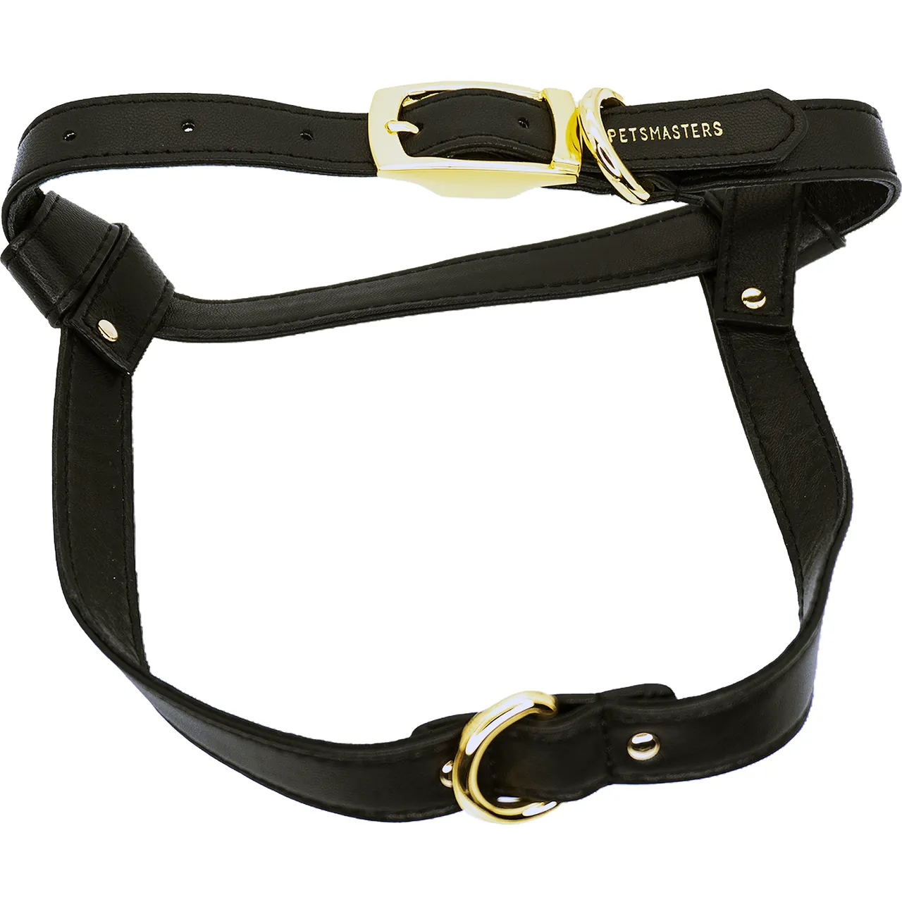 PetsMasters - Pechera Cuero Sintético Dos Piezas Importado